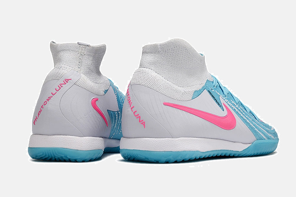 Tênis Futsal Nike Phantom Luna IC - Branca e Azul