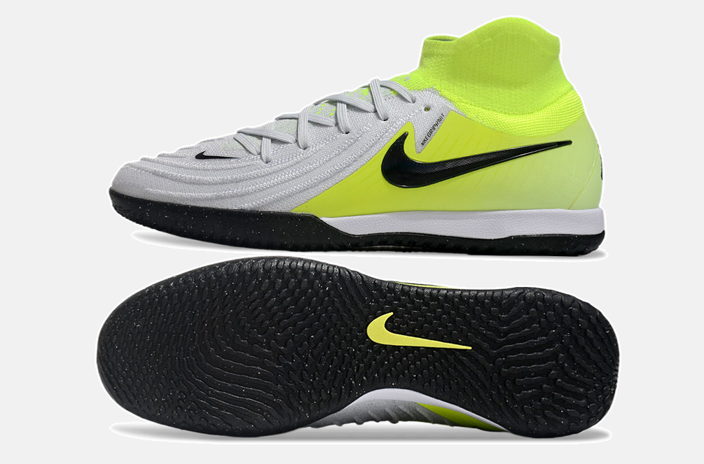 Tênis Futsal Nike Phantom Luna IC - Branca, Verde e Preta