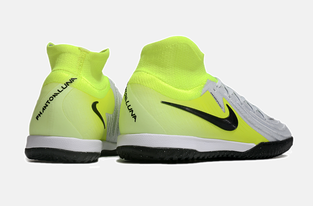 Tênis Futsal Nike Phantom Luna IC - Branca, Verde e Preta