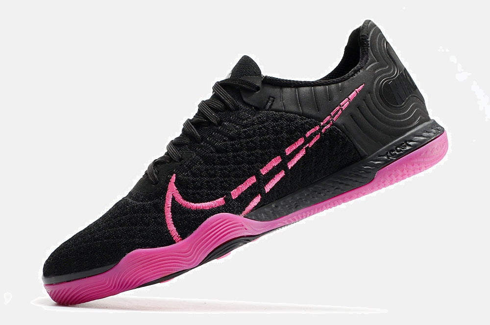 Tênis Futsal Nike React Gato IC - Preta e Rosa