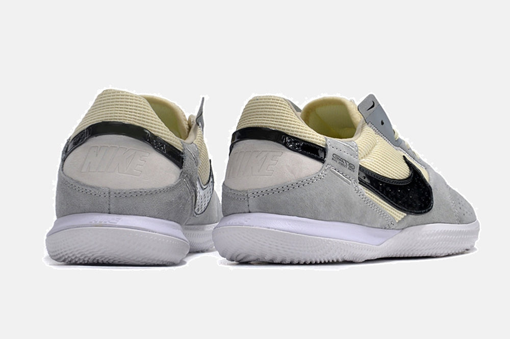 Tênis Futsal Nike Street Gato IC - Cinza, Bege e Preta