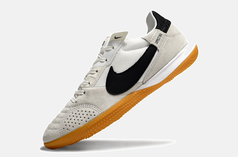 Tênis Futsal Nike Street Gato IC - Cinza, Branca e Preta - imagem 5