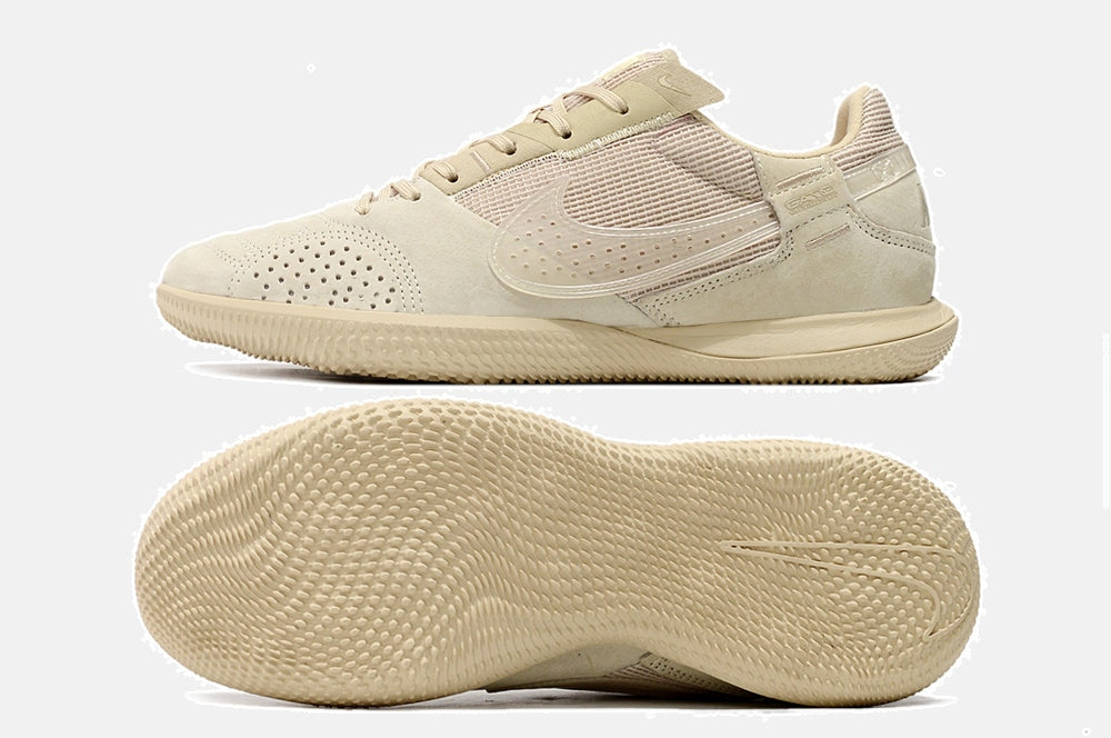Tênis Futsal Nike Street Gato IC - Creme - vista traseira