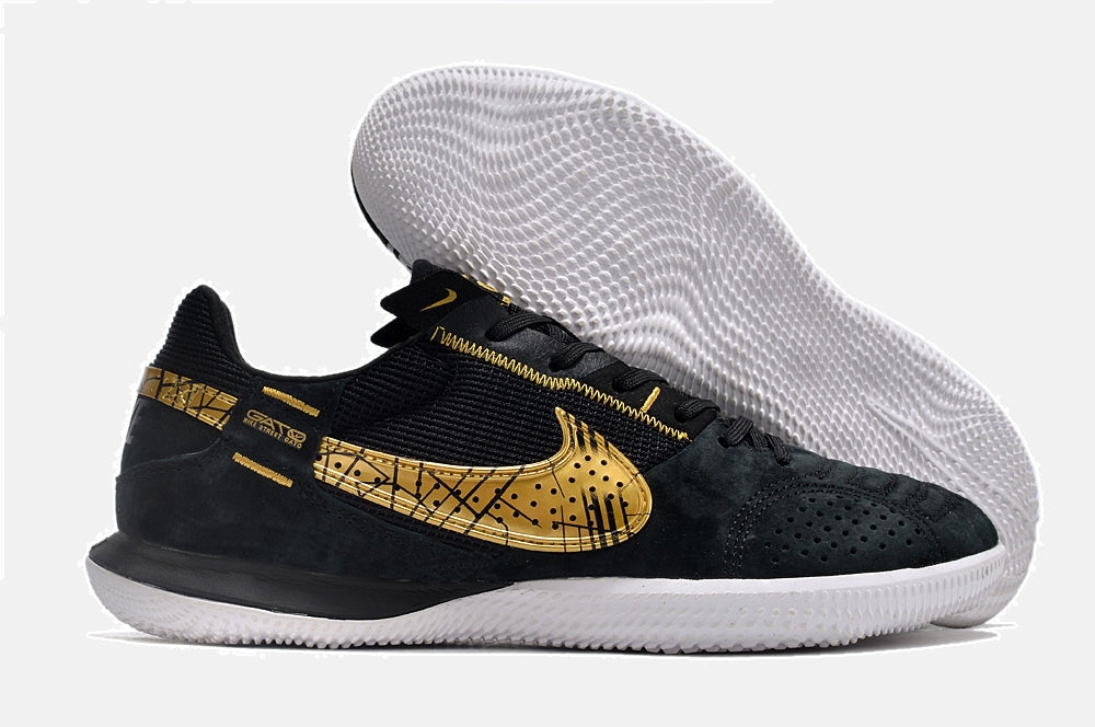 Tênis Futsal Nike Street Gato IC - Preta e Dourada - imagem 8